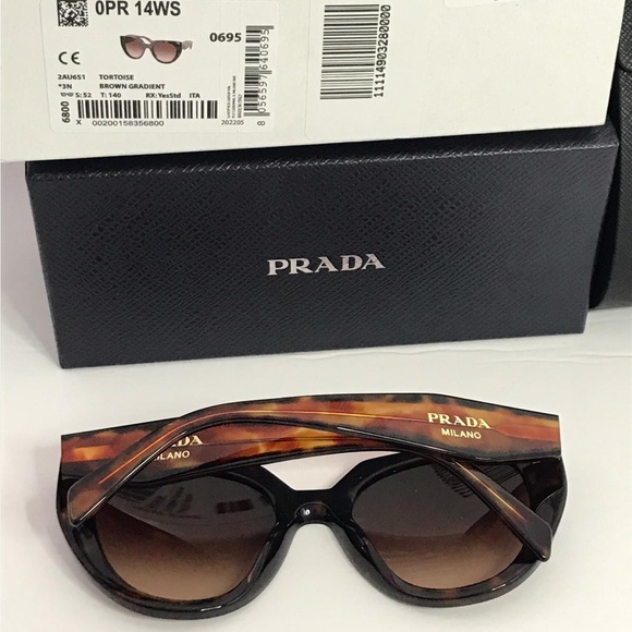 New - Prada PR 14WS 2AU6S1 52 Ladies Sunglasses - Picture 10 of 13